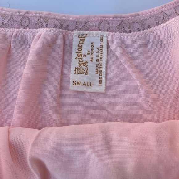 Vintage 60s Pink Babydoll Slip Nightgown Short - Picture 5 of 6